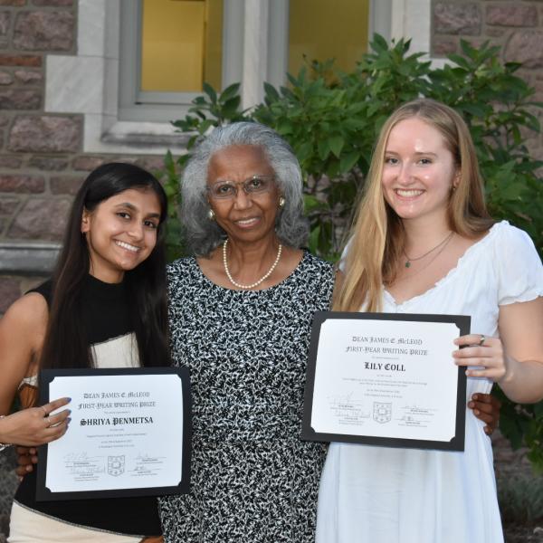 Lily Coll and Shriya Penmetsa named 2021 recipients of McLeod Writing Prize